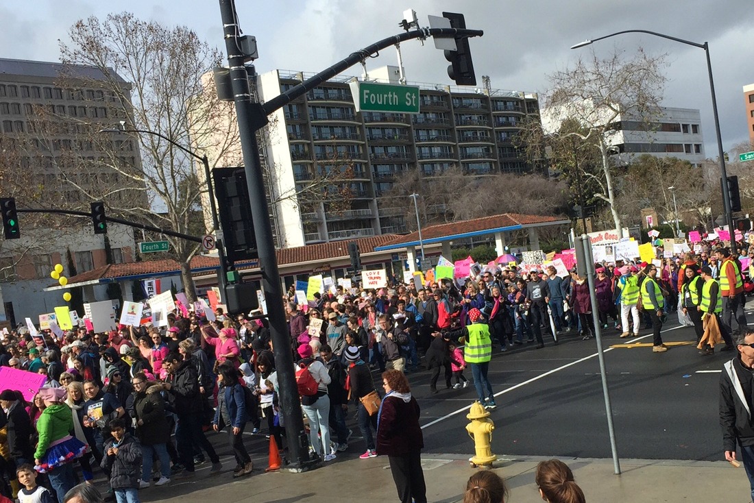 inspiration, women's march, San Jose, election, activists, feminists